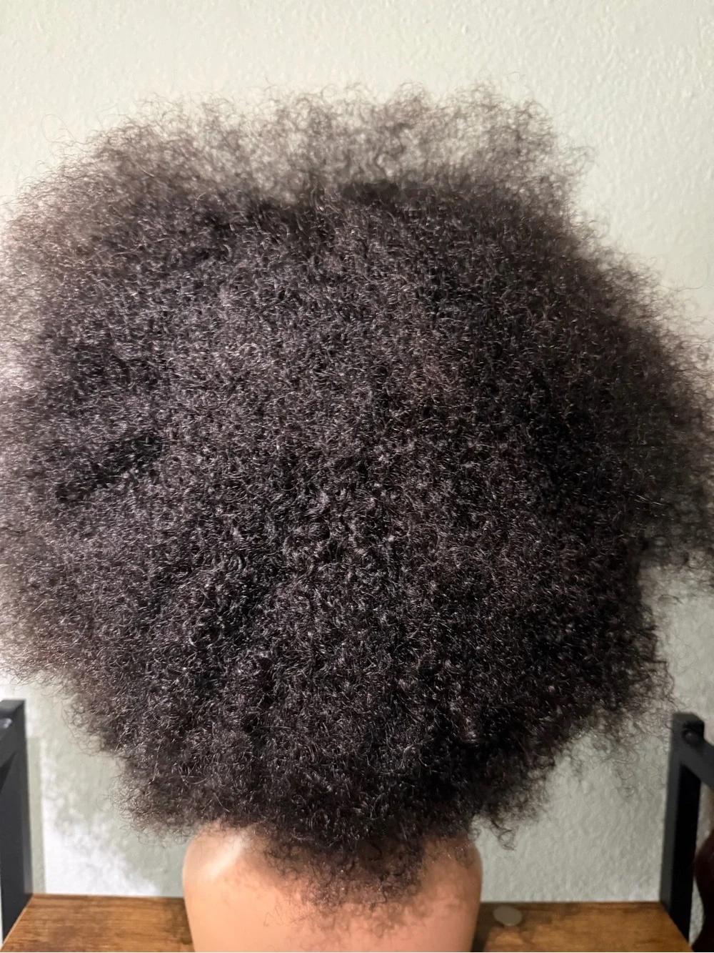 Natural Black Afro Lace Front Wig - Unbranded